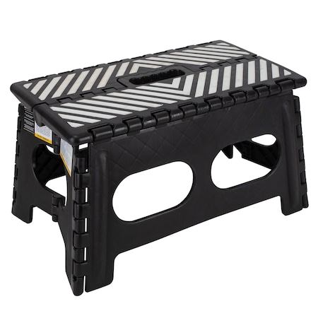 Simplify Extra Wide Folding Step Stool 26458-BLACK